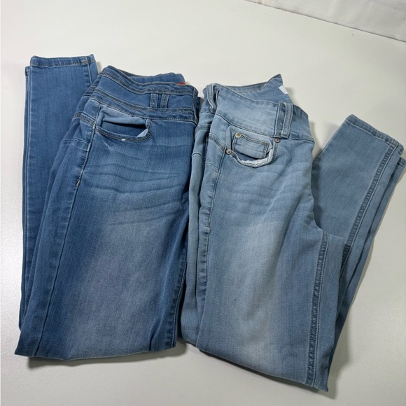 Wax Jean Denim - Bundle of 2 Wax Jean & Enjean Skinny Jeans - Medium & Light Wash - Sizes 5/M